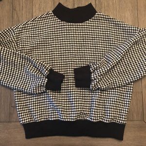 EUC J.O.A HOUNDSTOOTH SWEATSHIRT